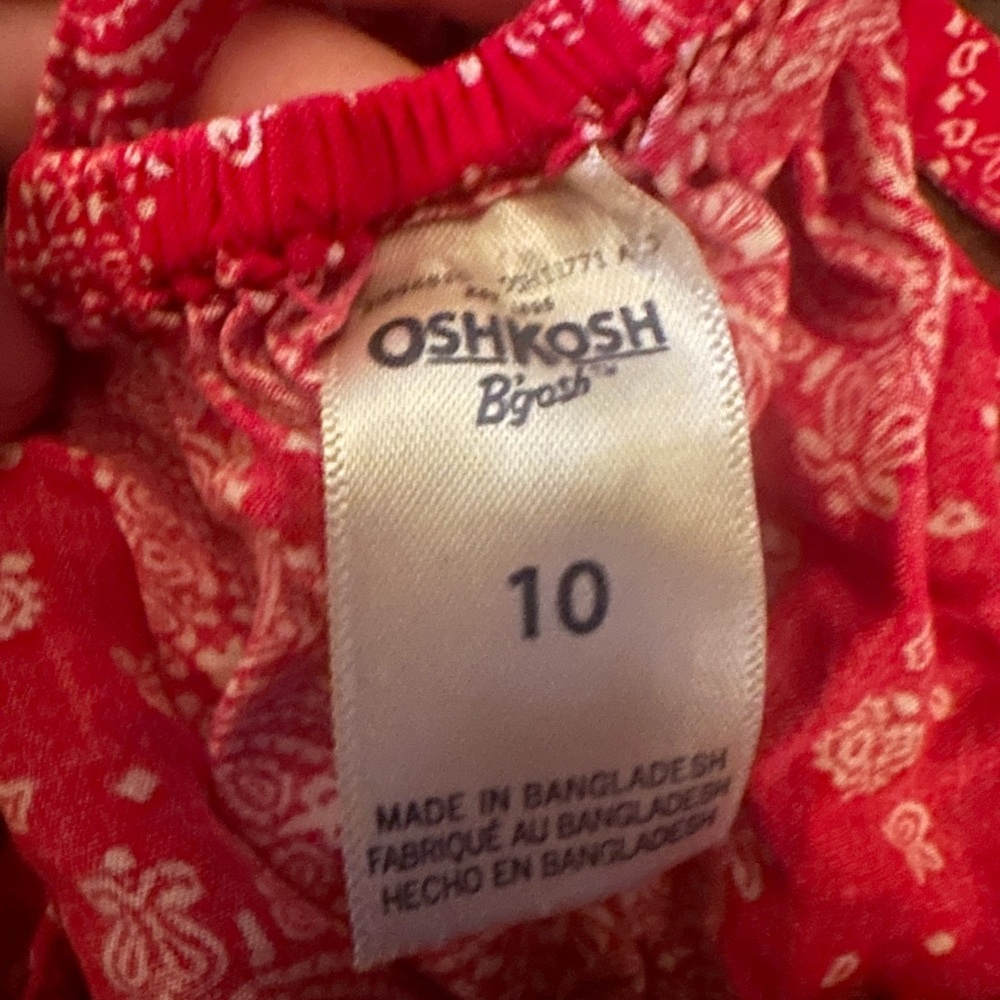 Red Paisley Tiered Spaghetti Strap Dress - Picture 2 of 2